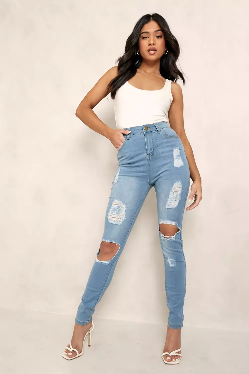 Petite skinny ripped store jeans